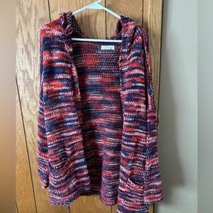 Elan cardigan with hood and pocket